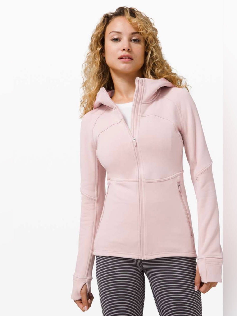 Lululemon Furry Fleece Jacket Full-Zip Hoodie Pink Size 6